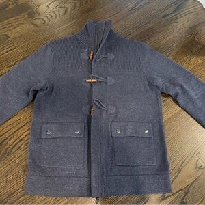 Banana Republic Navy Toggle Cotton Sweater Jacket